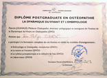 diploma de osteopatia