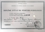 diploma de podólogo