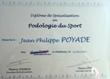 diploma de podólogo deportivo