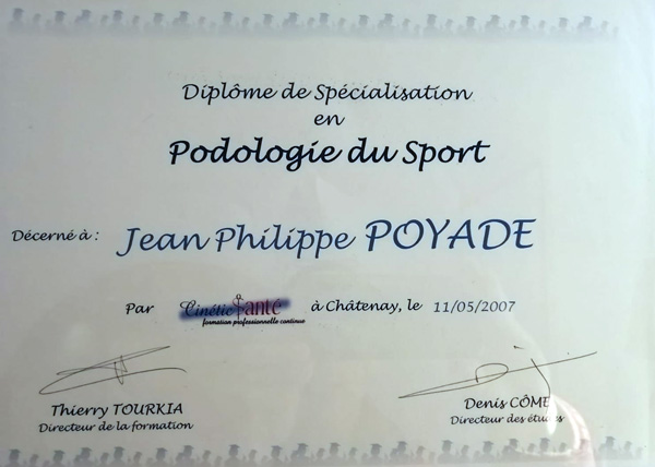 diploma de podologo deportivo