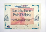 diploma de podólogo pediátrico - podopediatría